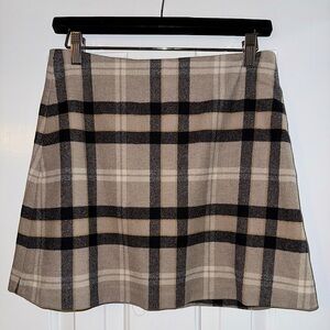 Wilfred / Aritzia plaid wool mini skirt mini skirt